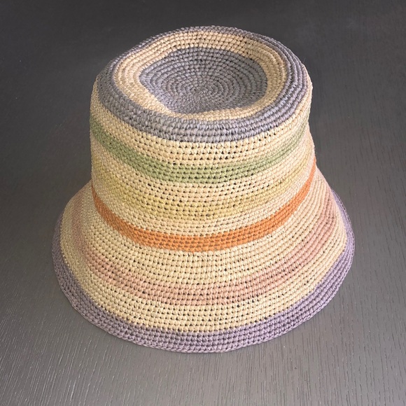 Modern Monarchie Multicolor Crochet Women Hat Size M - Picture 1 of 11